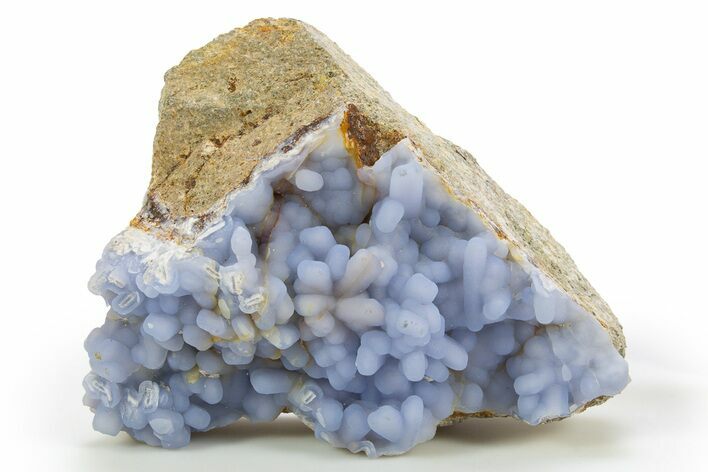 Blue Chalcedony Pseudomorph After Anhydrite - Peru #319351